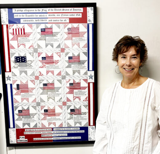 Local artist shares America 250 art with Log House Museum